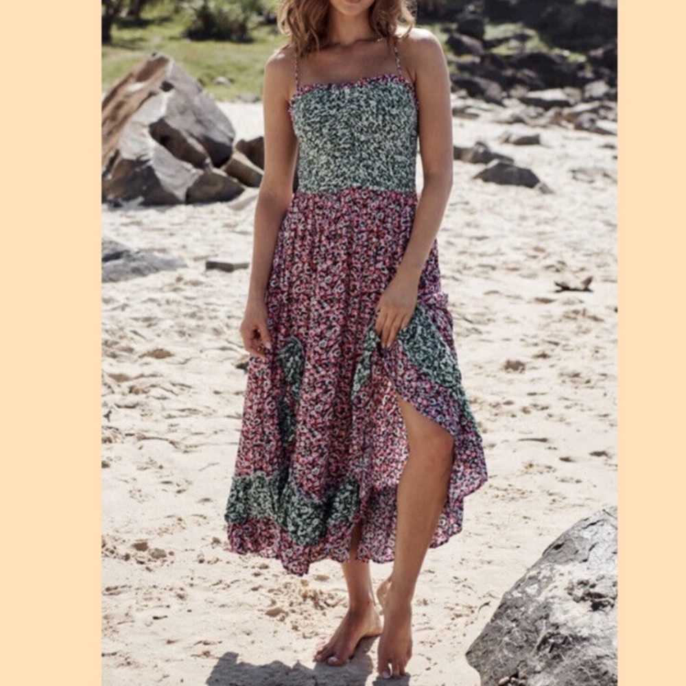 Free People The One I Love Floral Sundress Small